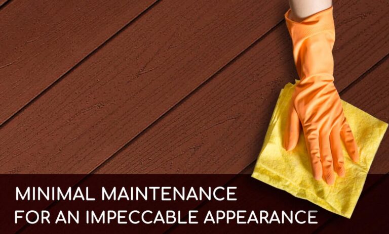 minimal maintenance deck patio Camémat